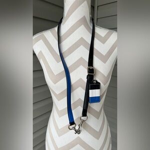 Coach Jacquard Black Blue Strap Replacement With Gem